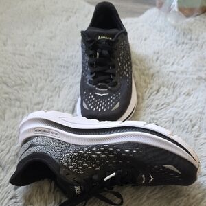 Hoka Women's Black and White Sneakers